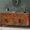 Loric Parquet Mango Wood Large Sideboard