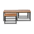 Loric Parquet Mango Wood Coffee Table