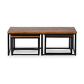 Loric Parquet Mango Wood Coffee Table