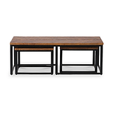 Loric Parquet Mango Wood Coffee Table