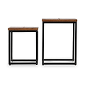 Loric Parquet Mango Wood Nest Of Tables