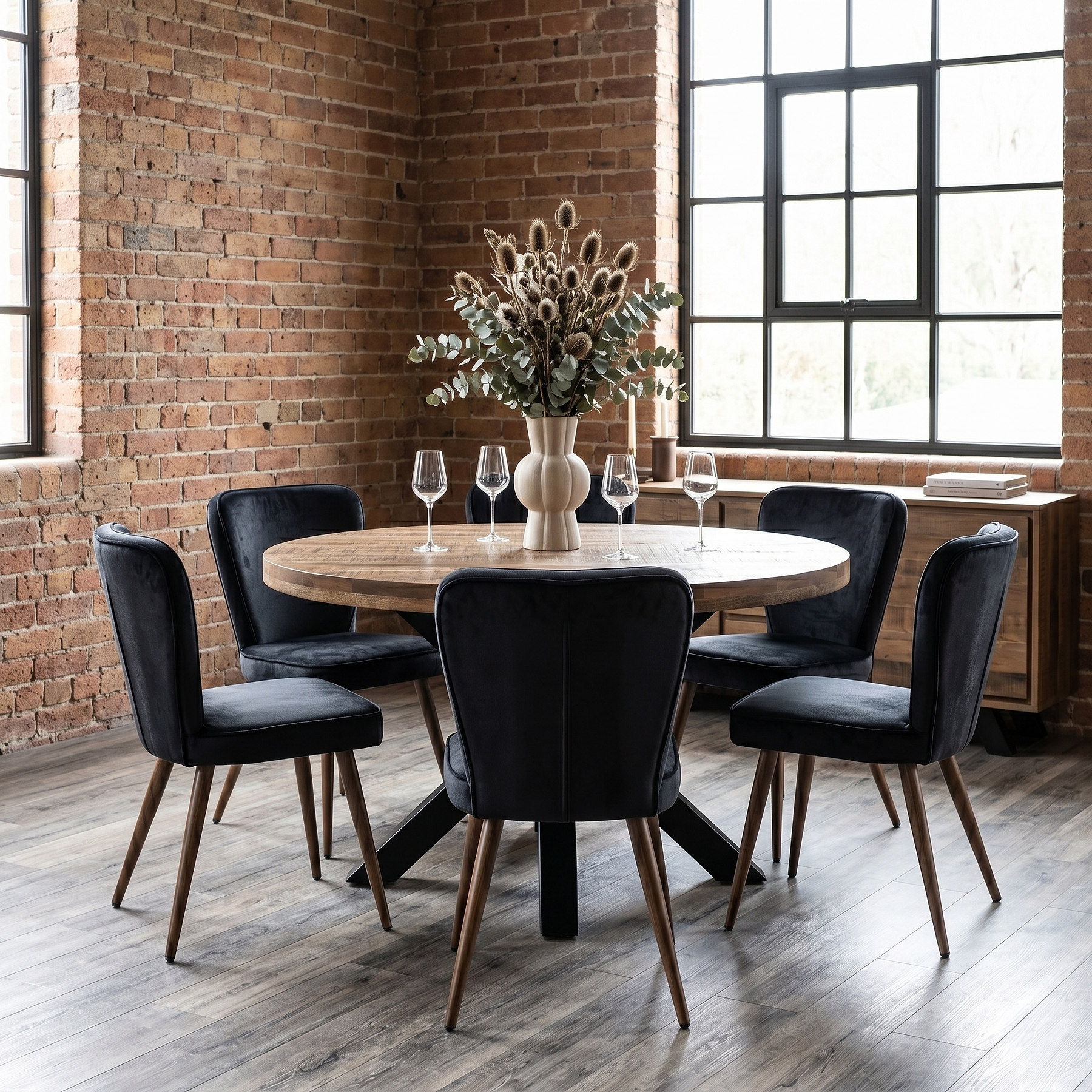 Carrow Mango 150cm Round Dining Table from Roseland Furniture