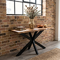 Carrow 140cm Mango Wood Dining Table from Roseland Furniture