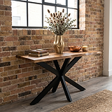 Carrow 140cm Mango Wood Dining Table from Roseland Furniture