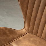 Peran Soft Faux Leather Camel Dining Chair from Roseland Furniture