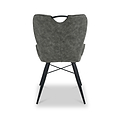 Peran Soft Faux Leather Grey Dining Chair from Roseland Furniture