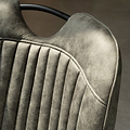 Peran Soft Faux Leather Grey Dining Chair from Roseland Furniture