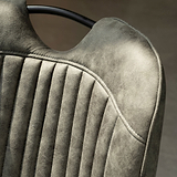 Peran Soft Faux Leather Grey Dining Chair from Roseland Furniture