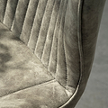 Peran Soft Faux Leather Grey Dining Chair from Roseland Furniture