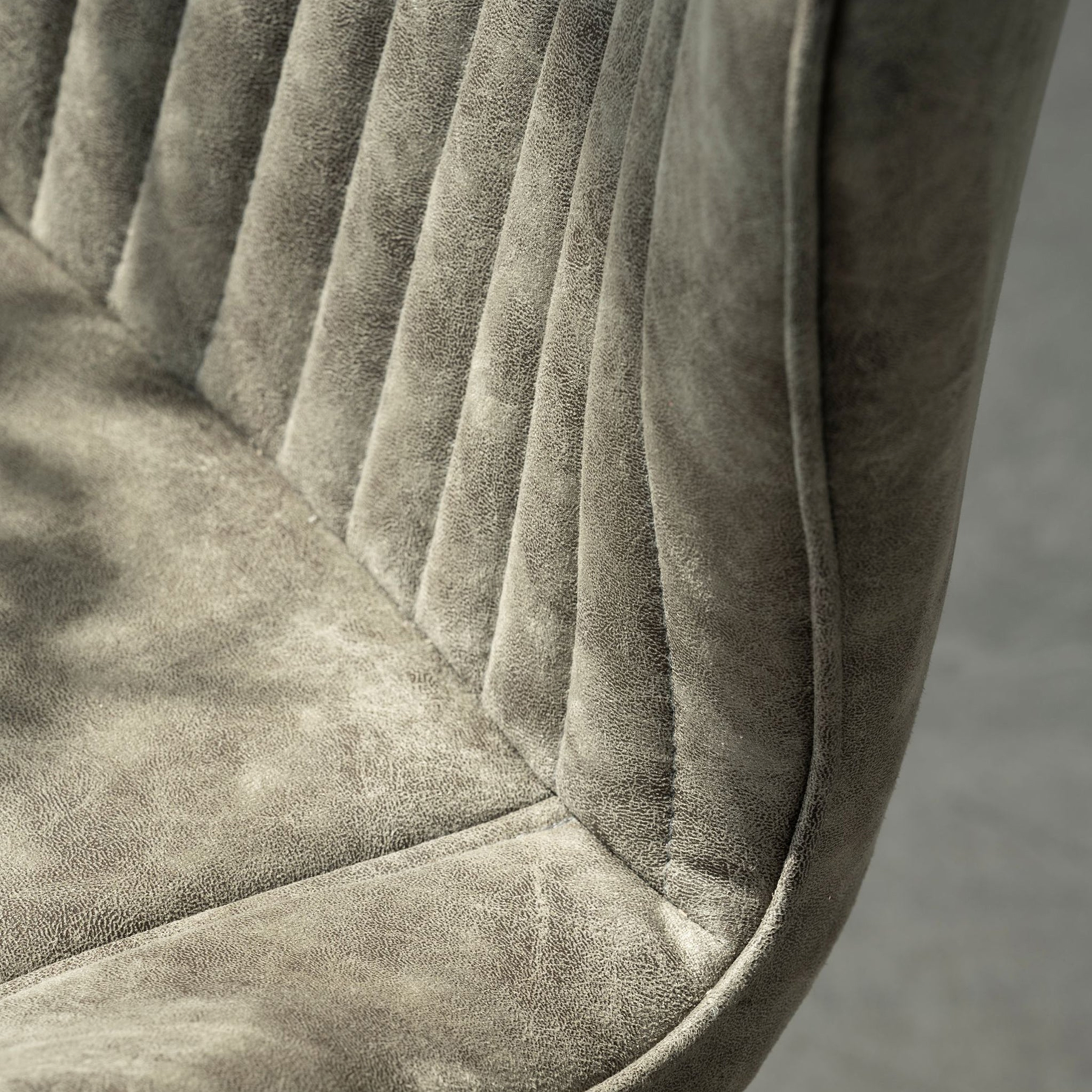 Peran Soft Faux Leather Grey Dining Chair from Roseland Furniture