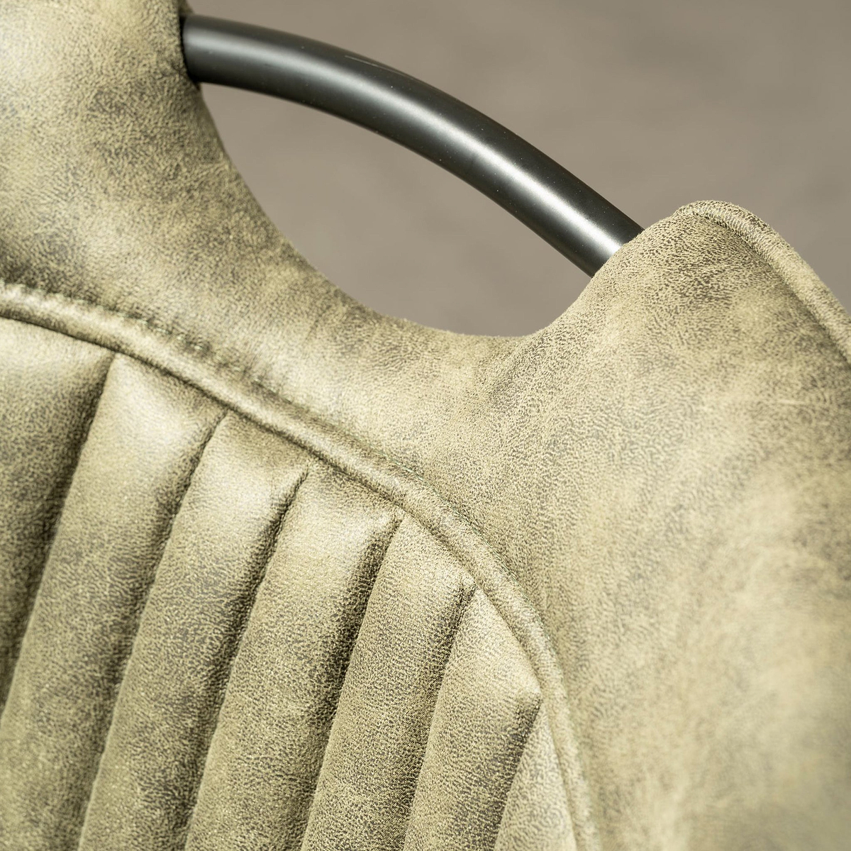 Peran Soft Faux Leather Green Dining Chair from Roseland Furniture