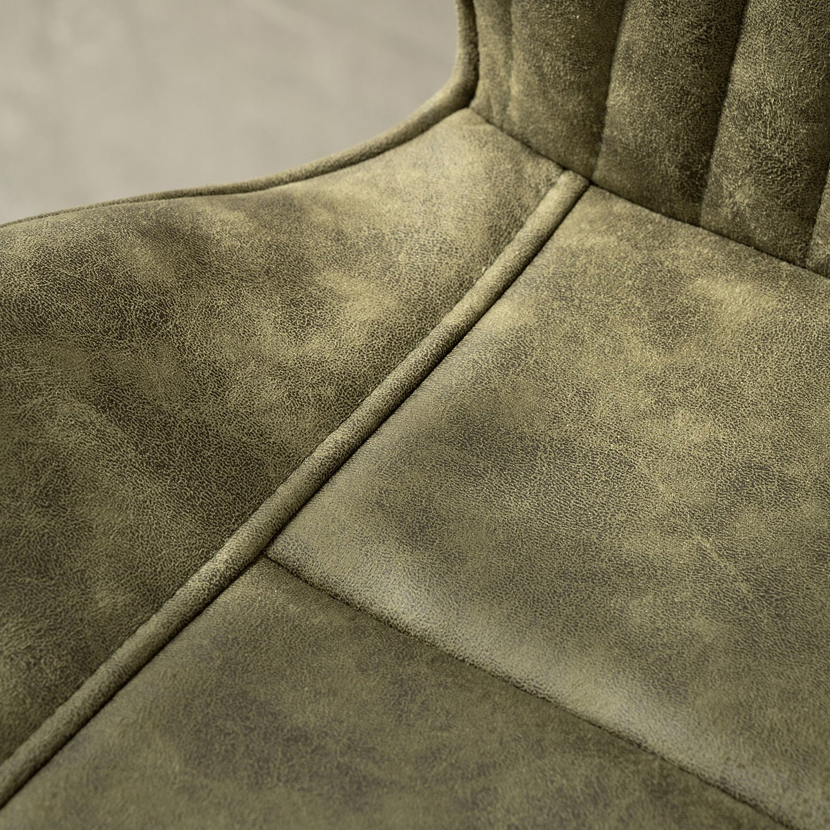 Peran Soft Faux Leather Green Dining Chair from Roseland Furniture