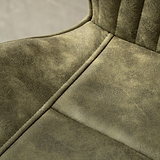 Peran Soft Faux Leather Green Dining Chair from Roseland Furniture