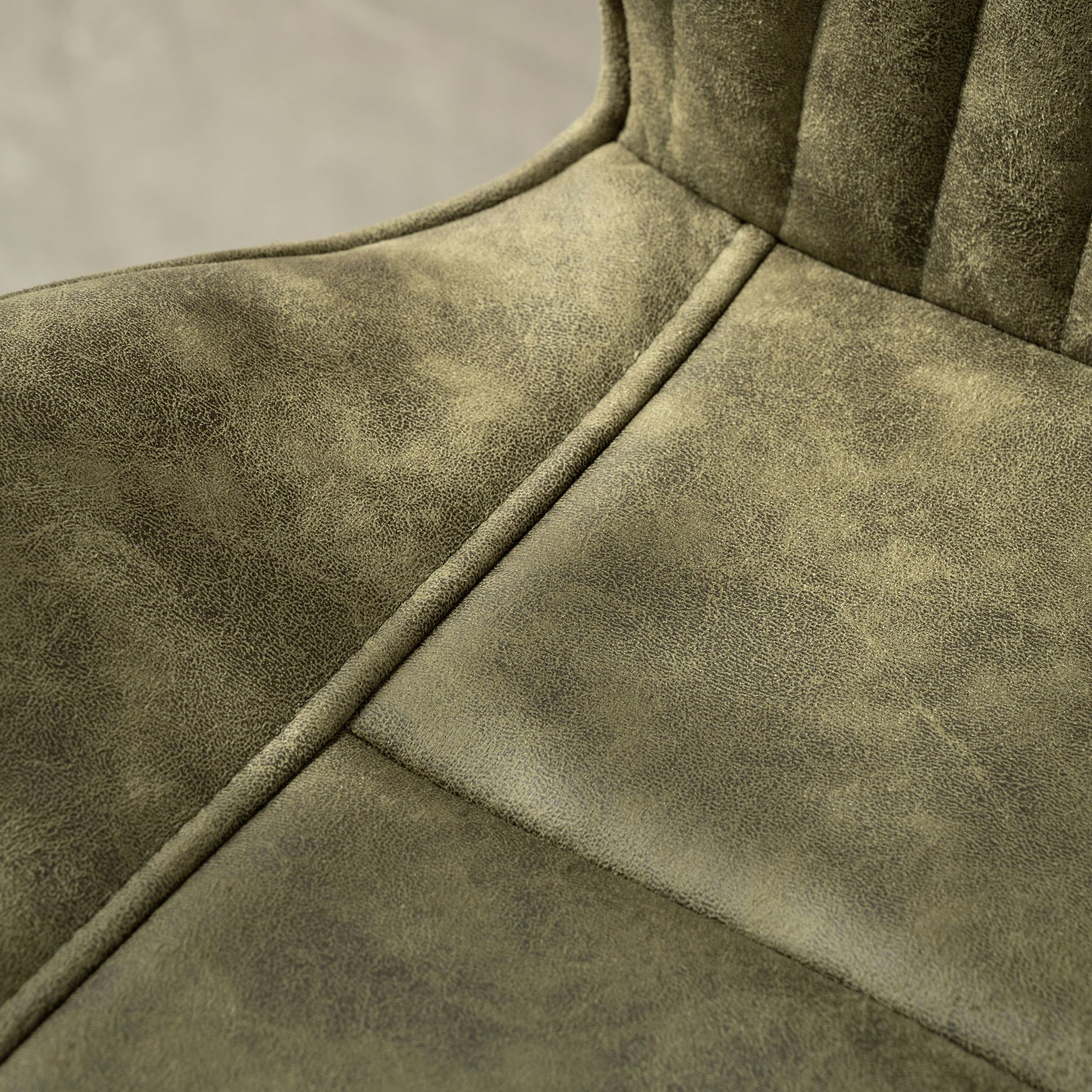 Peran Soft Faux Leather Green Dining Chair from Roseland Furniture