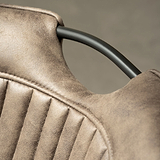 Peran Brown Soft Faux Leather Dining Chair from Roseland Furniture