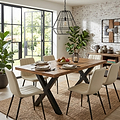 Benjin 180cm Mango Wood Dining Table from Roseland Furniture