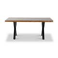 Benjin 220cm Mango Wood Dining Table for 8-10 from Roseland Furniture