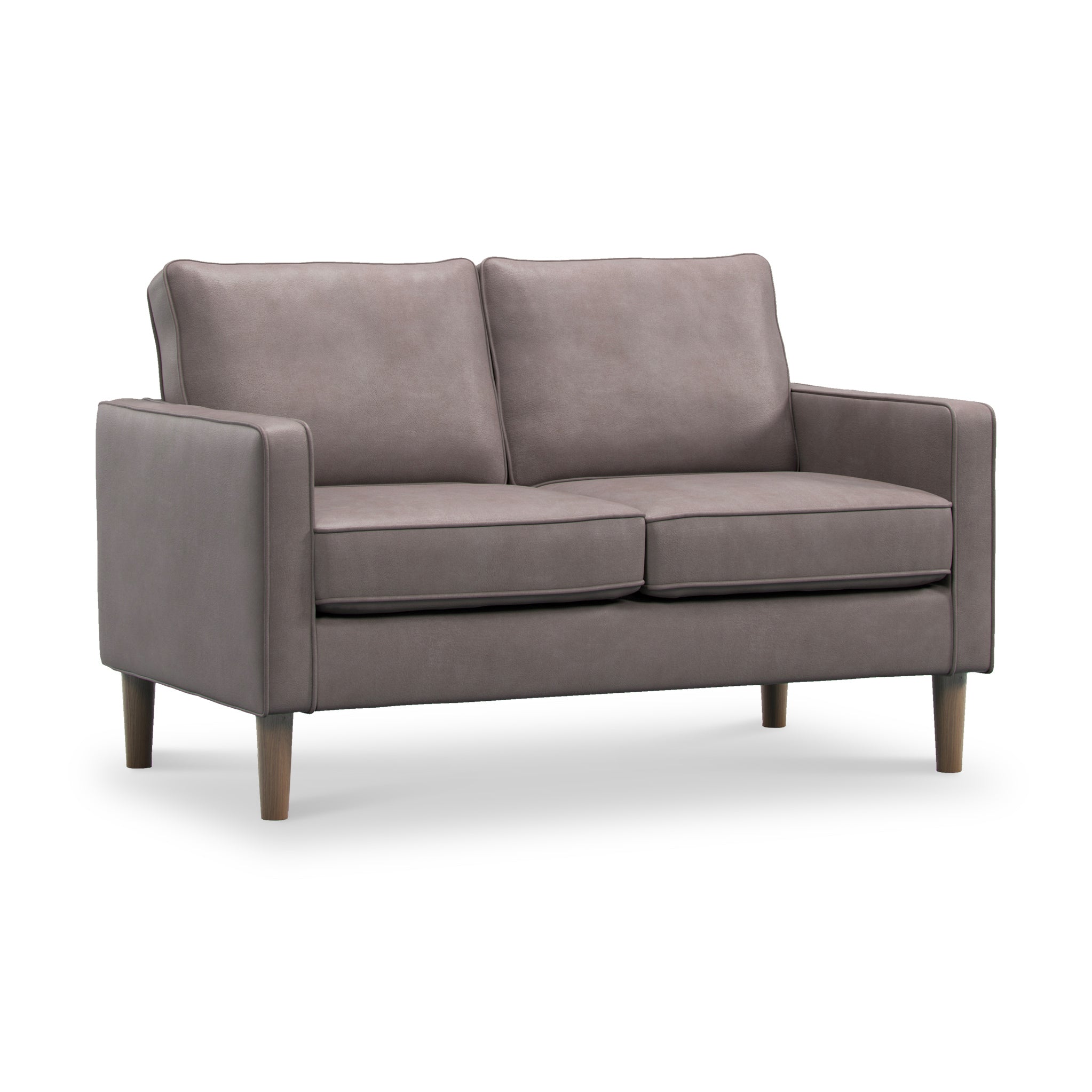 Jefri Faux Leather 2 Seater Sofa | Grey, Tan or Brown | Roseland