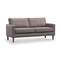 Jefri Faux Leather 3 Seater Sofa Grey from Roseland Furniture