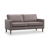 Jefri Faux Leather 3 Seater Sofa Grey from Roseland Furniture