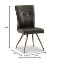 Johan-Faux-Leather-Panelled-Back-Dining-Chair-Brown from Roseland Furniture
