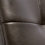 Johan-Faux-Leather-Panelled-Back-Dining-Chair-Brown from Roseland Furniture