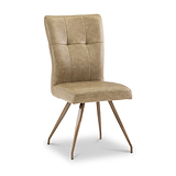 Johan-Faux-Leather-Panelled-Back-Dining-Chair-Taupe from Roseland Furniture