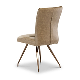 Johan-Faux-Leather-Panelled-Back-Dining-Chair-Taupe from Roseland Furniture