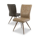 Johan-Faux-Leather-Panelled-Back-Dining-Chair-Taupe from Roseland Furniture