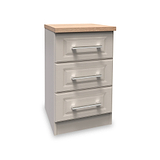 Talland Ash 3 Drawer Bedside Cabinet by Roseland Furniture