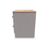 Talland Ash 2 Drawer Bedside Cabinet by Roseland Furniture