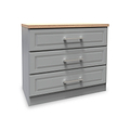 Talland Grey 3 Drawer Chest by Roseland Furniture