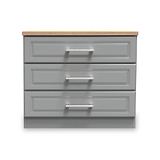Talland Grey 3 Drawer Chest by Roseland Furniture