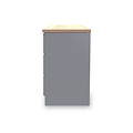 Talland Grey 3 Drawer Chest by Roseland Furniture