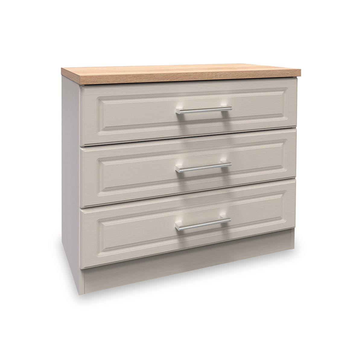 Talland Taupe 3 Drawer Chest by Roseland Furniture