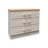 Talland Taupe 3 Drawer Chest by Roseland Furniture