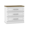 Talland White 3 Drawer Chest by Roseland Furniture