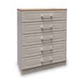 Talland Ash 5 Drawer Chest by Roseland Furniture