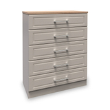 Talland Ash 5 Drawer Chest by Roseland Furniture