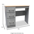 Talland Grey Dressing Table for Bedroom from Roseland Furniture