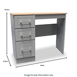 Talland Grey Dressing Table for Bedroom from Roseland Furniture