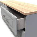 Talland Grey 4 Drawer Low Storage Unit by Roseland Furniture