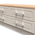 Talland Ash 4 Drawer Low Storage Unit by Roseland Furniture