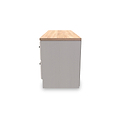 Talland Ash 4 Drawer Low Storage Unit by Roseland Furniture