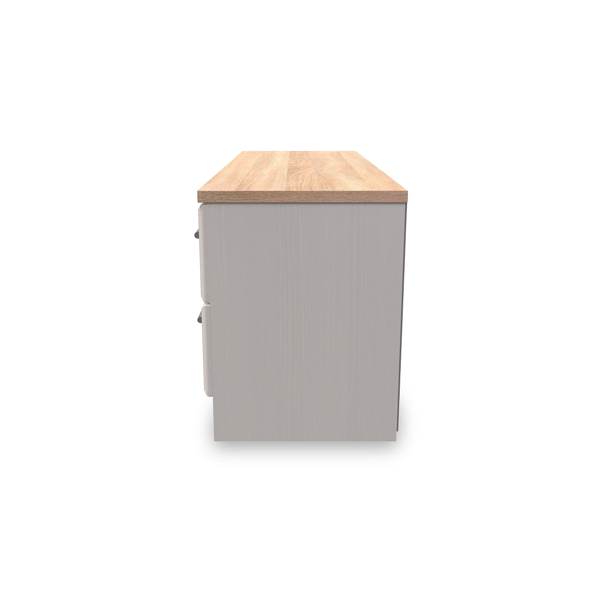 Talland Ash 4 Drawer Low Storage Unit by Roseland Furniture