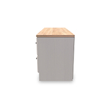 Talland Ash 4 Drawer Low Storage Unit by Roseland Furniture