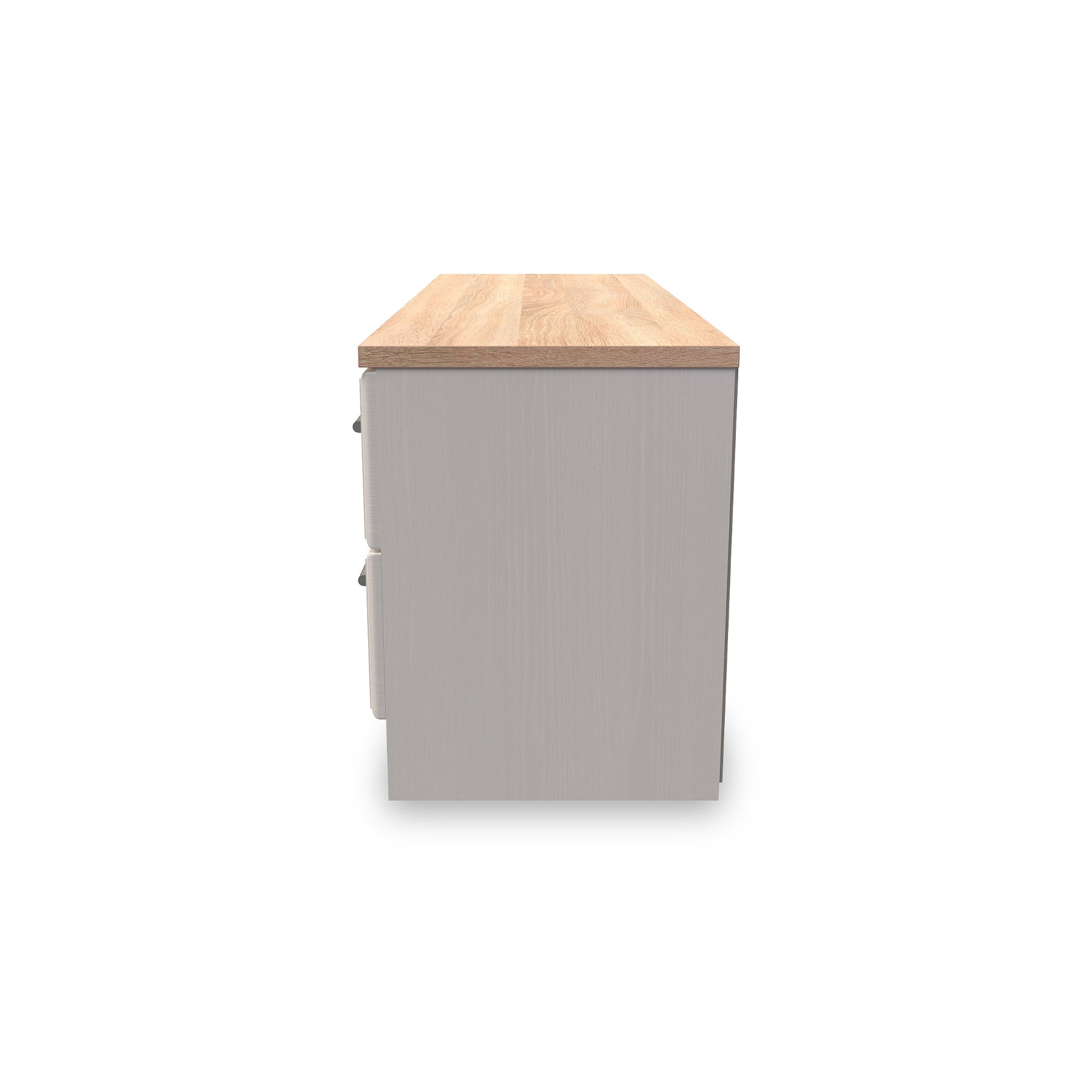 Talland Ash 4 Drawer Low Storage Unit by Roseland Furniture