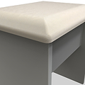 Talland Grey Stool by Roseland Furniture
