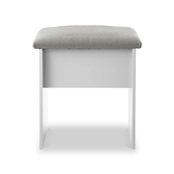 Talland White Stool by Roseland Furniture
