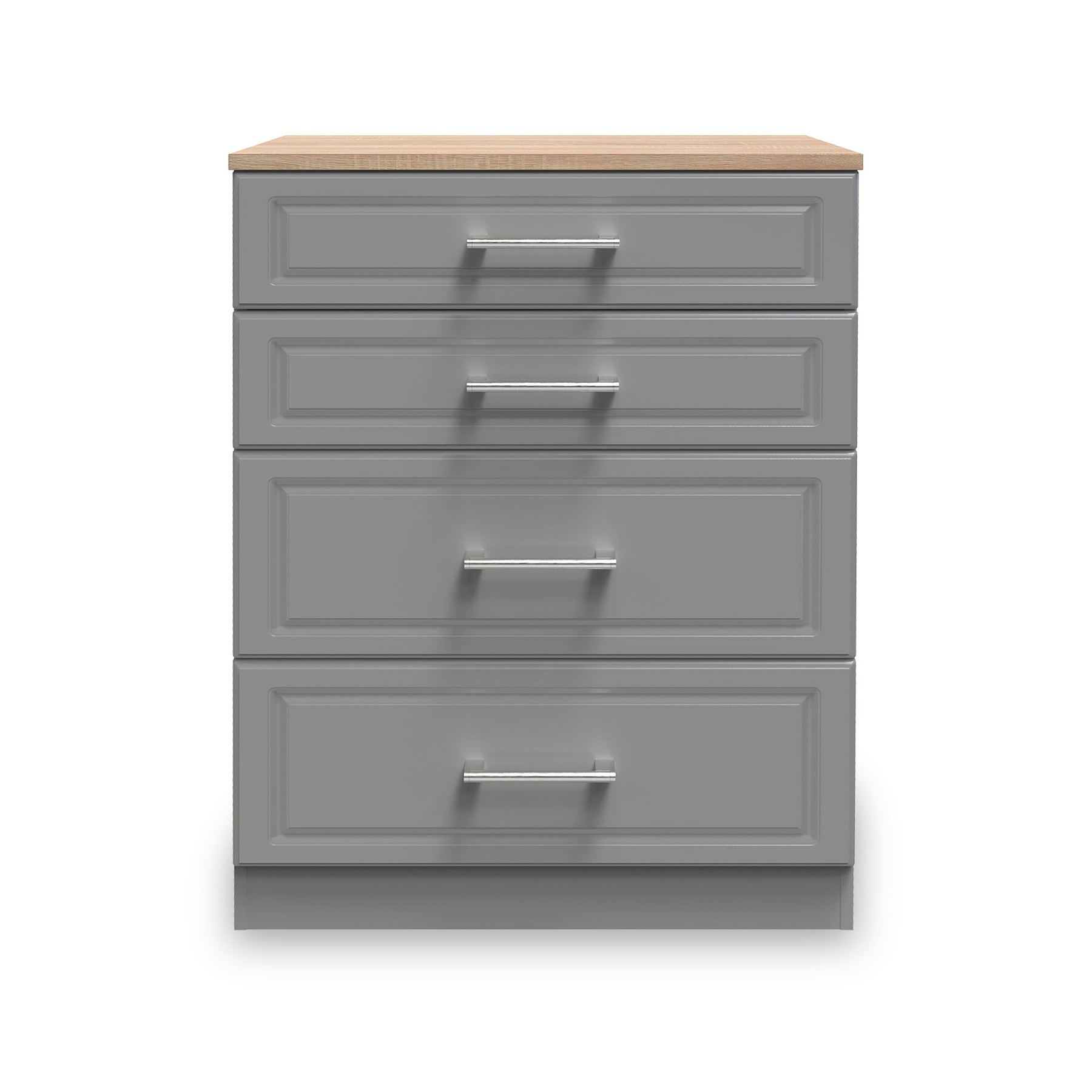 Talland Grey 4 Drawer Deep Chest by Roseland Furniture